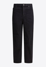 Self-Portrait Straight-Leg Jeans Black PF25-827P-BBLACK_d2fd3b8e-9e59-4002-88ad-9c9bce58e1d8