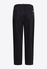 Self-Portrait Straight-Leg Jeans Black PF25-827P-BBLACK_d2fd3b8e-9e59-4002-88ad-9c9bce58e1d8