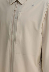 Stone Island Logo Zip-Up Jacket Beige 1200024S0G12V0090_d955de9d-c827-4171-8e07-b6dd11463281