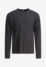 Stone Island Compass Patch Long-Sleeved T-shirt Gray 2100033S0F11V0067_97f802e9-006f-4e01-b07f-67e630076aab