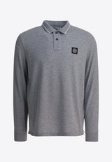Stone Island Compass Patch Long-Sleeved Polo T-shirt Gray 2200006S0018V0M64_7c9e13cd-cdf8-44b8-9c7b-3f2d4ff0153c