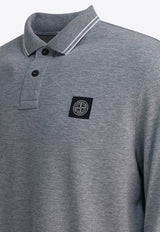 Stone Island Compass Patch Long-Sleeved Polo T-shirt Gray 2200006S0018V0M64_7c9e13cd-cdf8-44b8-9c7b-3f2d4ff0153c