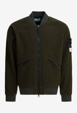 Stone Island Logo Patch Zip-Up Bomber Jacket Green 4100111S0214V0054_472b6dd7-372a-49b4-b607-b35e1c75d3e9