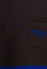 Stone Island Logo Print Wool Sweater Brown 5100029S00XDV007B_2e88f544-2b98-438c-8bf6-aa6a3fd0c22b