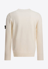 Stone Island Compass Patch Wool Sweater Cream 5100072S00A3V0093_82951