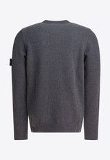 Stone Island Knitted Wool Sweater Gray 5100072S00A3V0M6B_82914