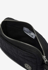 Stone Island Logo Patched Nylon Pouch Bag Black 9200017S0255V0029_40c34248-806b-46de-b021-5faed6374280