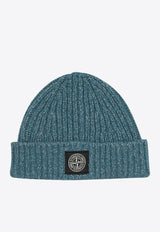 Stone Island Compass Patch Wool Beanie Blue N100014S00N1V0M57_ad5b177c-283b-4352-acc8-bf8c01821bb5