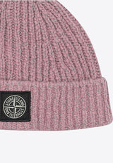 Stone Island Compass Patch Wool Beanie Pink N100014S00N1V0M80_912ecc2e-14d0-4a8a-ad5a-30132201c819