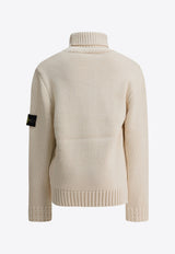 Stone Island Junior Boys Logo Patch Turtleneck Sweater Cream 5100018S01A2V0099_71c733e9-7743-4bf1-8073-b41d89846f6b