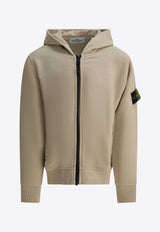 Stone Island Junior Boys Zip-Up Hooded Sweatshirt Beige 6100003S0A20V0095_ae0bdec7-0783-4616-a6fb-4b0540fb9653