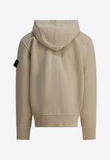 Stone Island Junior Boys Zip-Up Hooded Sweatshirt Beige 6100003S0A20V0095_ae0bdec7-0783-4616-a6fb-4b0540fb9653