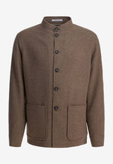 Tagliatore Stand-Up Collar Wool Short Coat Brown G-KLEIN340207T1206_407d3d41-bbd3-4457-ae03-8ba7b9dc776c