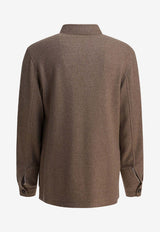 Tagliatore Stand-Up Collar Wool Short Coat Brown G-KLEIN340207T1206_407d3d41-bbd3-4457-ae03-8ba7b9dc776c