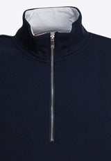 Thom Browne Half-Zip Ribbed Sweater Blue MJT503A03037415_d6c13f2f-131f-492e-b176-e96854db8378