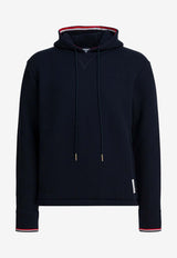 Thom Browne Signature Stripe-Trimmed Hooded Sweatshirt Blue MJT544AJ0233415_8b3aca2d-57c8-4340-a198-00cbd2a57fa9