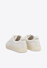 Tom Ford Warwick Perforated Logo Leather Sneakers White J1507LCL045L3WW06_83027