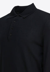 Tom Ford Long-Sleeved Wool Polo T-shirt Black KPL003YMW103LB999_4f7fab8b-9e25-4556-8874-5ed88b897c6d