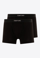 Tom Ford Logo Waistband Brief Boxers Set - Set of 2 Black T4XC31040002_82438
