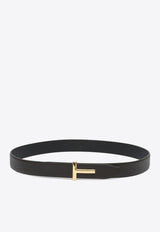 Tom Ford T-bar Reversible Leather Belt Brown TB224LCL236G3BN06_82570