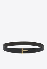 Tom Ford T-bar Reversible Leather Belt Brown TB224LCL236G3BN06_82570