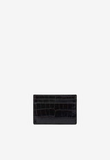 Tom Ford Exotic Line Croc-Embossed Leather Cardholder Brown Y0413LCL439S1B087_f0e933f9-8467-40a9-a597-0a4c2fc65b64