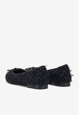 Tory Burch Cap-Toe Tweed Ballet Flats Blue 177191400_f444b618-0b20-47f1-8a30-03032e8592a0