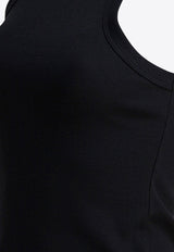 Toteme Logo Embroidered Tank Top Black 211-437-772200_81923