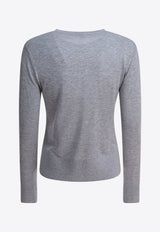 Toteme Fine Knit Cardigan Gray 243-WRT0329-YA0079074_81599