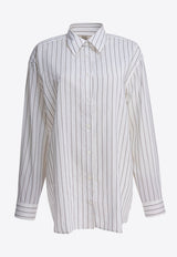 Toteme Striped Long-Sleeved Shirt White 253-WRT0480-FB0439303_82151