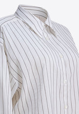 Toteme Striped Long-Sleeved Shirt White 253-WRT0480-FB0439303_82151
