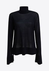 Toteme High-Neck Ribbed Sweater Black 253-WRT0535-YA0079001_81585