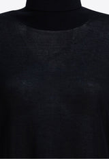 Toteme High-Neck Ribbed Sweater Black 253-WRT0535-YA0079001_81585