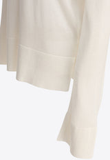 Toteme High-Neck Ribbed Sweater White 253-WRT0535-YA0079047_81583