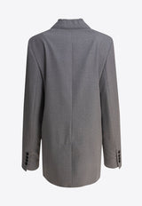 Toteme Wool Single-Breasted Jacket Gray 253-WRZ0054-FB0435039_82047