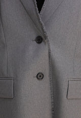 Toteme Wool Single-Breasted Jacket Gray 253-WRZ0054-FB0435039_82047