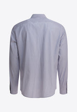 Valentino Striped Long-Sleeved Shirt Light Blue 7V3ABS77B2Q129_82493