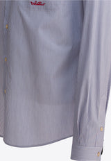 Valentino Striped Long-Sleeved Shirt Light Blue 7V3ABS77B2Q129_82493
