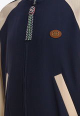 Valentino Le Chat De La Maison Patch Bomber Jacket Blue 7V3CIP63AWSDYB_82820