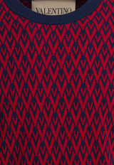 Valentino Toute La V Jacquard Sweater Red 7V3KC33KAR0BR5_95cd566d-ee1e-4fdb-afd7-1b1e97c0b625