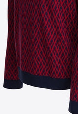 Valentino Toute La V Jacquard Sweater Red 7V3KC33KAR0BR5_95cd566d-ee1e-4fdb-afd7-1b1e97c0b625