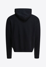 Valentino Chez Logo Print Drawstring Hoodie Black 7V3MF29MB1M9RA_82494