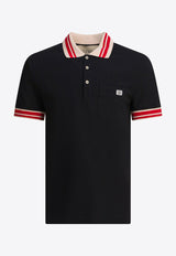 Valentino VLogo Patch Polo T-shirt Black 7V3MH01KB190NO_2f1761d5-7ebd-428c-bdeb-9da13892d1c6