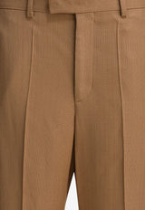 Valentino Tailored Straight-Leg Pants Beige 7V3RBM95AW1QSY_1c009b3f-91c1-4213-9cbf-04da3fc758ab