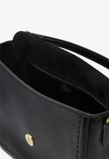 Valentino Alltime Grained Leather Shoulder Bag Black 7W2B0N20IMZ0NO_82699