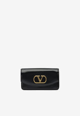 Valentino Vain Shiny Leather Clutch Bag Black 7W2B0R71GCB0NO_82720