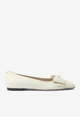Valentino Bowow Leather Ballet Flats White 7W2S0MS0DDT098_757f7b47-27ac-4698-be0f-fad44b66a93c