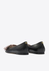 Valentino Bowow Leather Ballet Flats Black 7W2S0MS0DDT31A_5972f331-2958-4a71-a5b6-fd9de0cb6e08