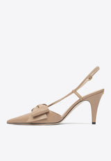 Valentino Bowow 85 Leather Slingback Pumps Pink 7W2S0MX5DDTGF9_82637