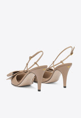 Valentino Bowow 85 Leather Slingback Pumps Pink 7W2S0MX5DDTGF9_82637